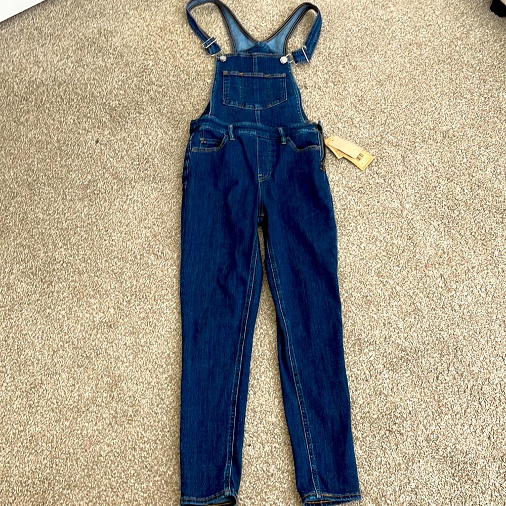 Levis Top High Skinny Indigo Blue Denim Overalls Size 26
